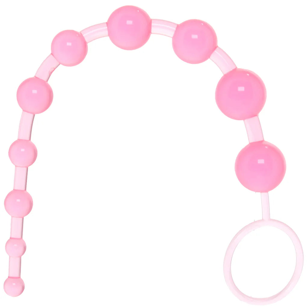 X-10 Anal Beads (Pink) โ Beginner-Friendly Booty Bliss ๐๐