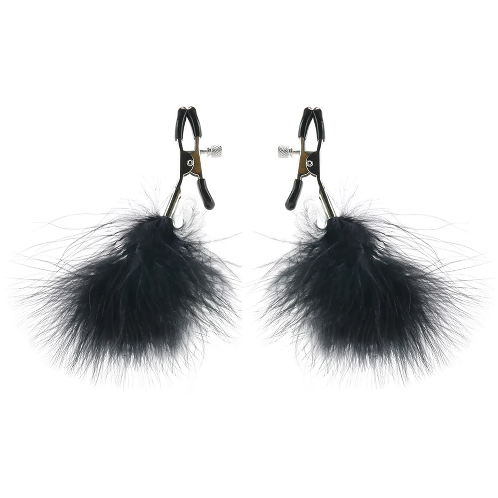 Feathered Nipple Clamps – Seduction Meets Sensation 🖤✨