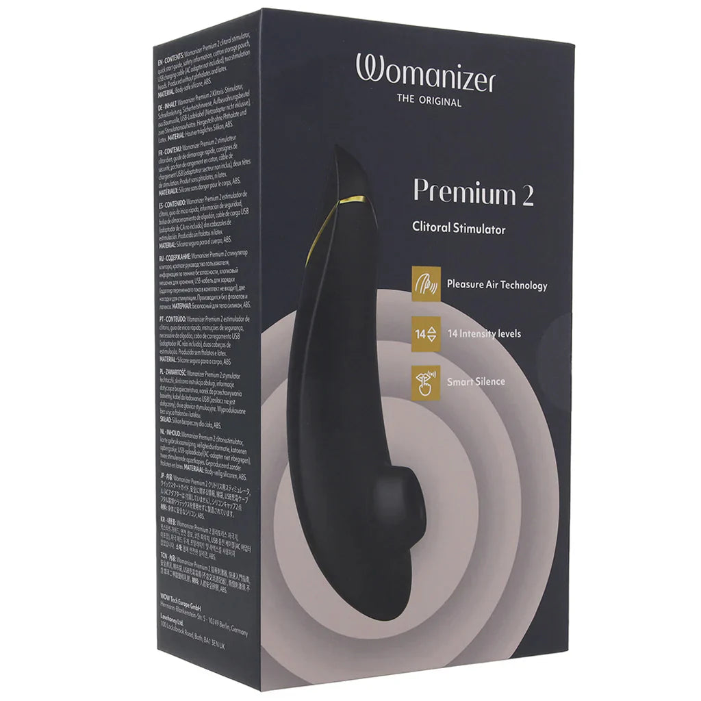 Womanizer Premium 2 Pleasure Air Stimulator in Black