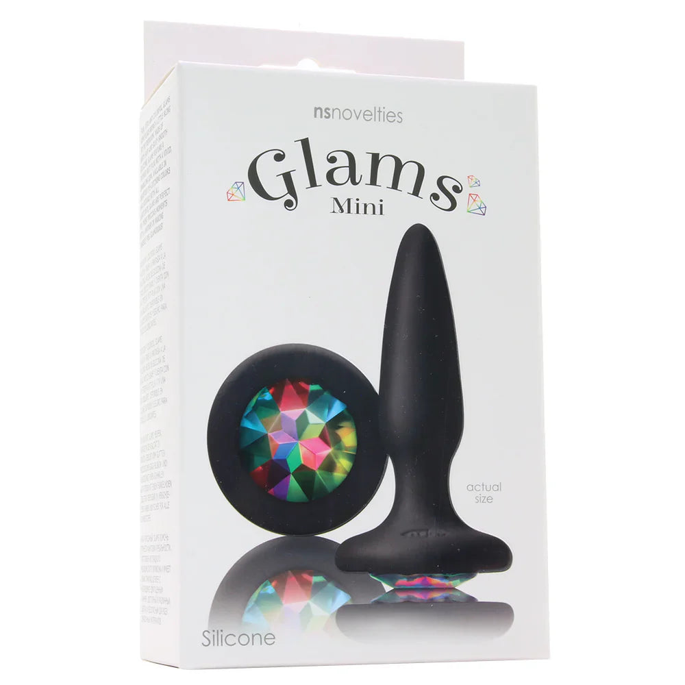 Glams Mini Rainbow Gem Silicone Butt Plug