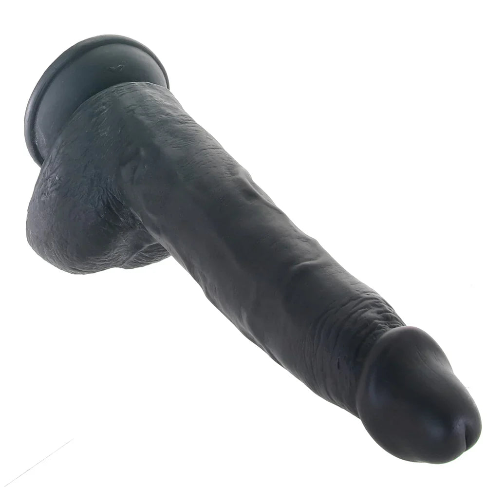Master Cock Beefy Brad 9 Inch Ballsy Dildo in Black