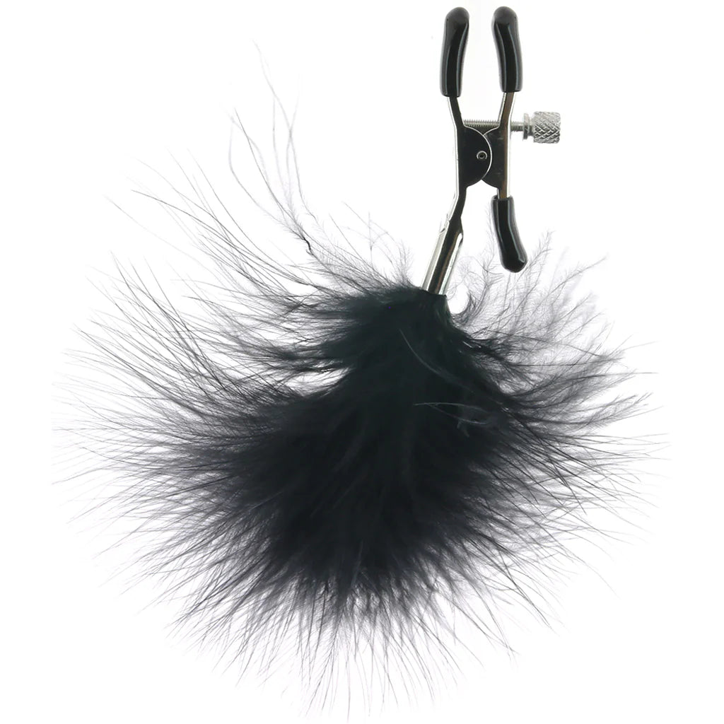Feathered Nipple Clamps – Seduction Meets Sensation 🖤✨