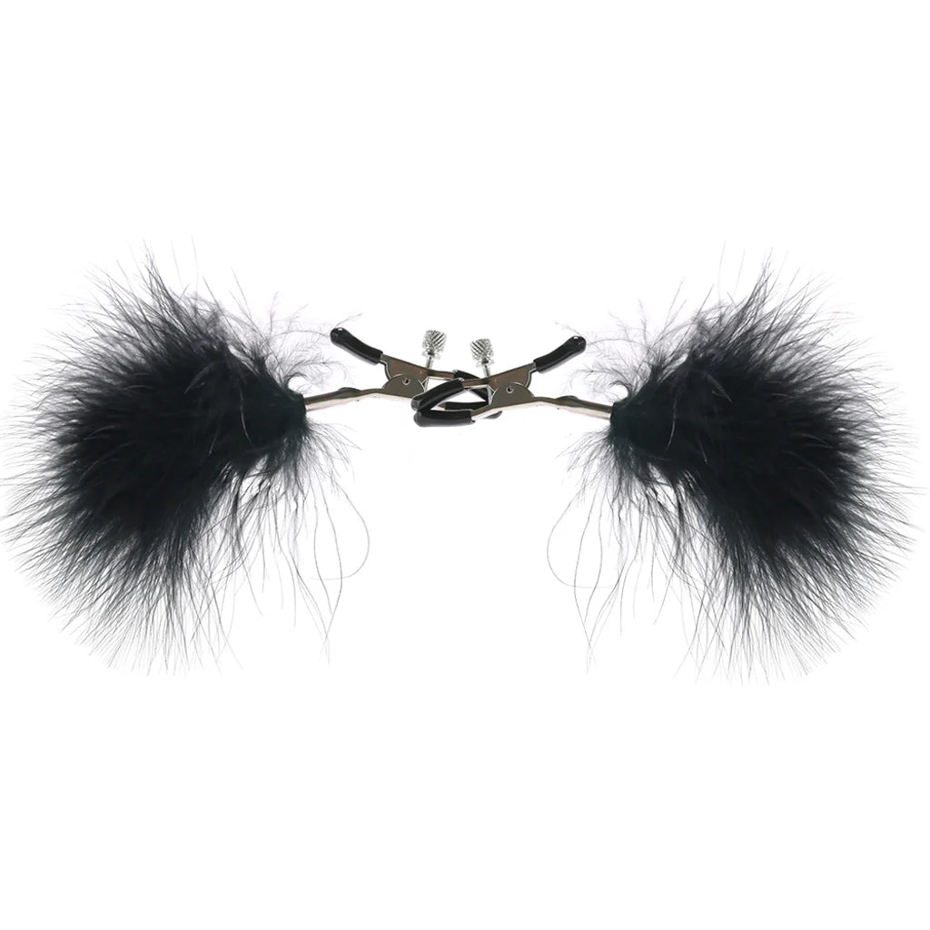 Feathered Nipple Clamps – Seduction Meets Sensation 🖤✨