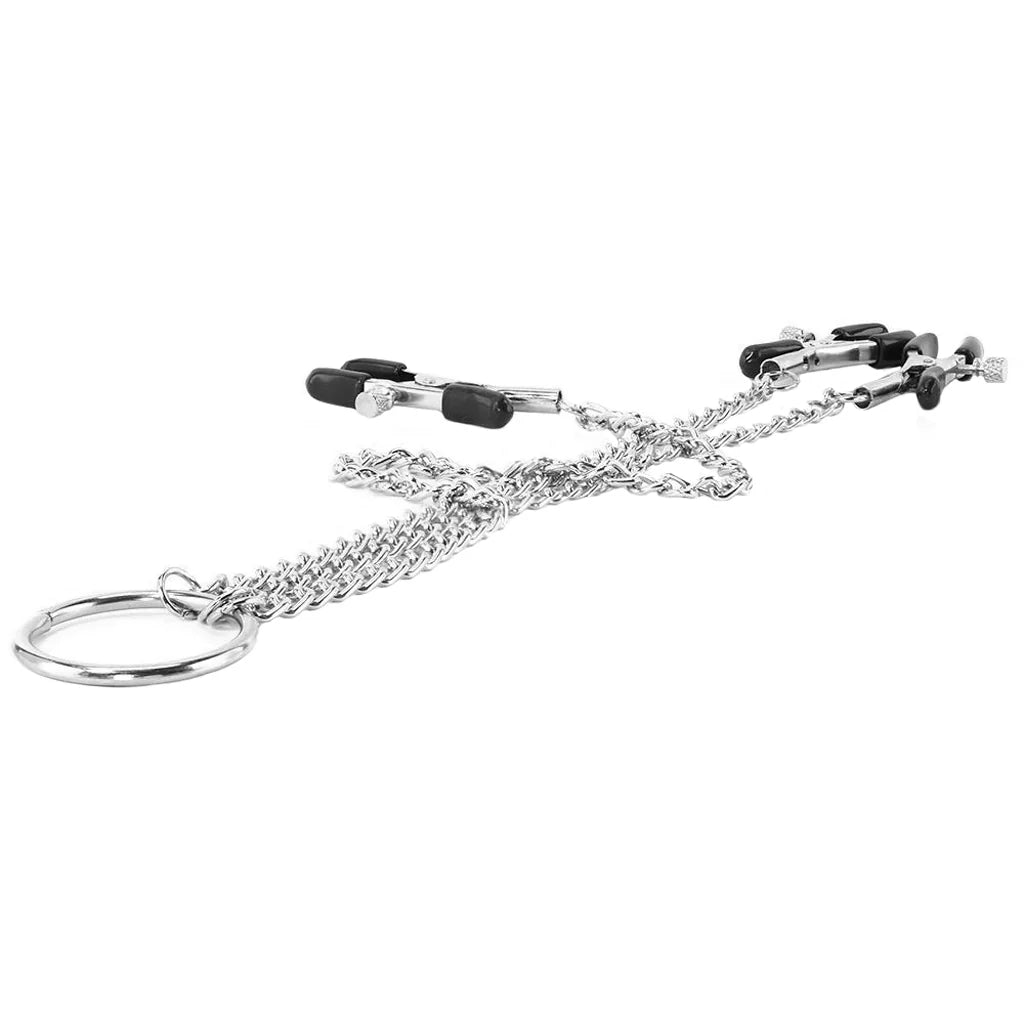 Nipple Play Triple Intimate Clamps (Silver) – Three Points of Pleasure ✨