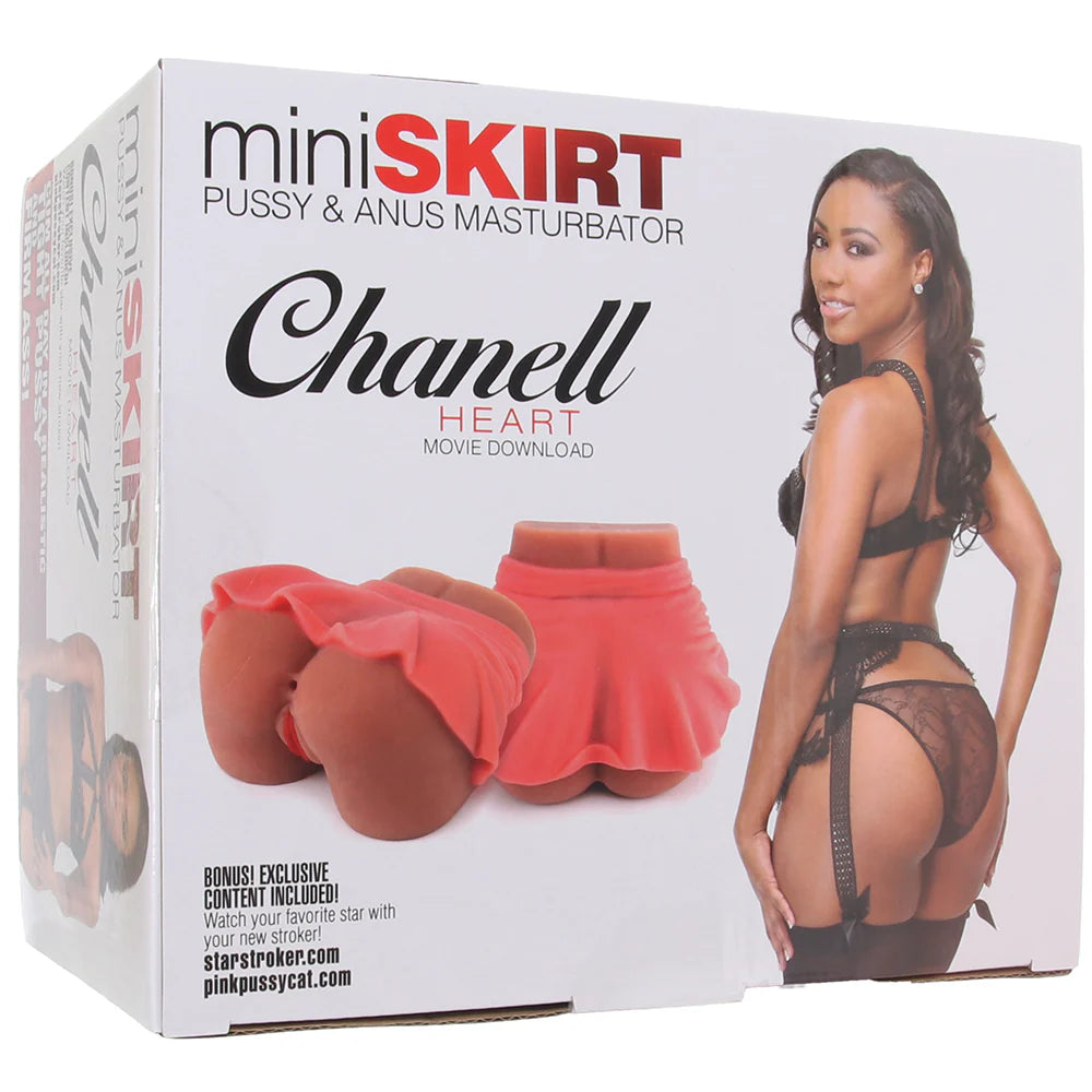 Chanell Heart Mini Skirt Pussy & Anus Masturbator – Double the Entries, Double the Fun 🔥👗