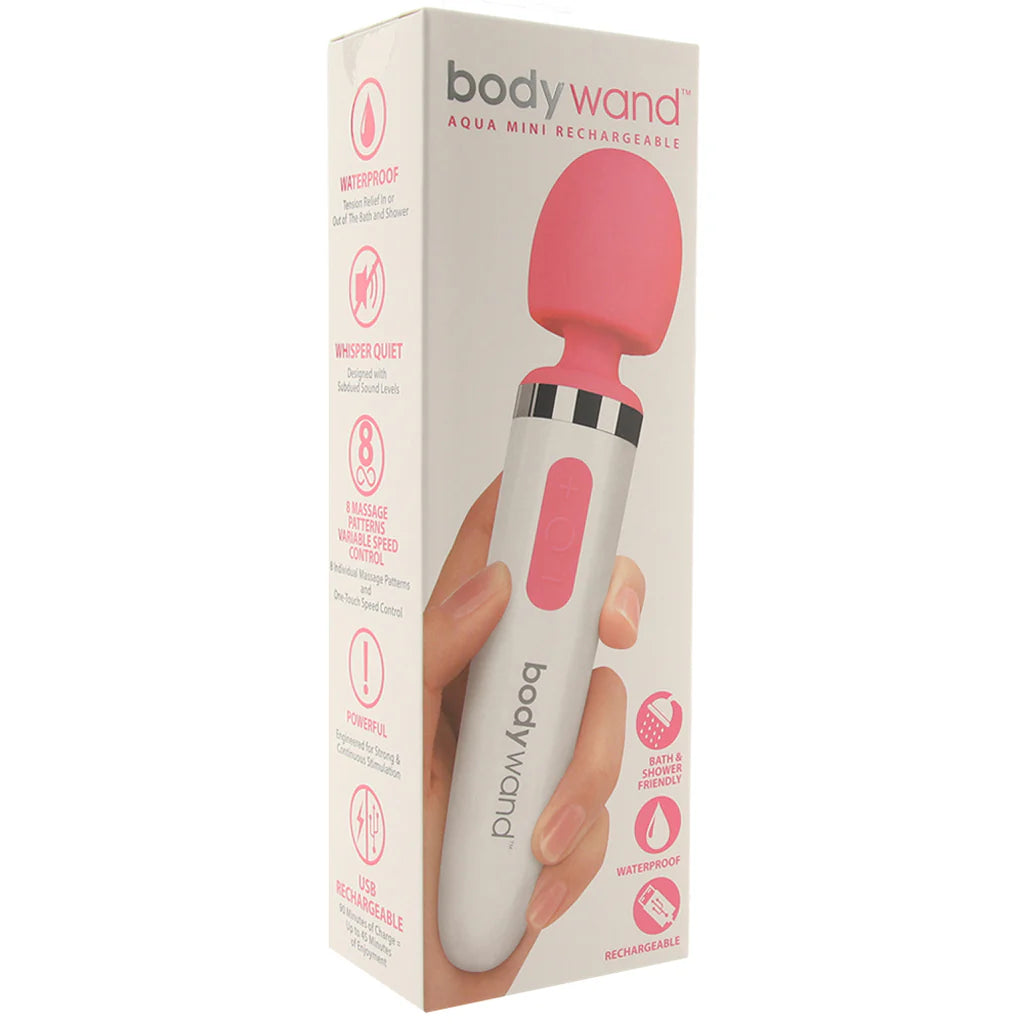 BodyWand Aqua Mini Rechargeable Vibe – Pink