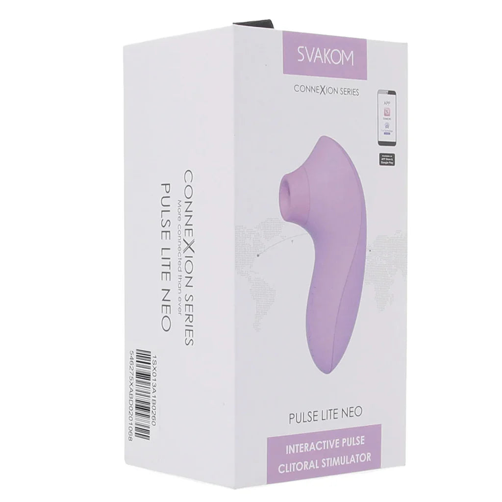 Svakom Pulse Lite Neo – App-Controlled Suction Stimulator in Lavender 💜✨