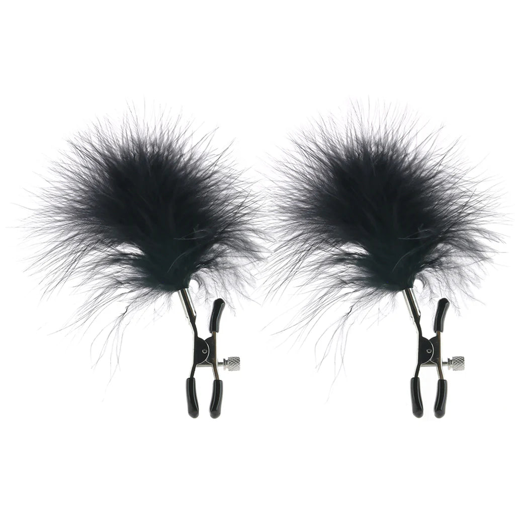 Feathered Nipple Clamps – Seduction Meets Sensation 🖤✨