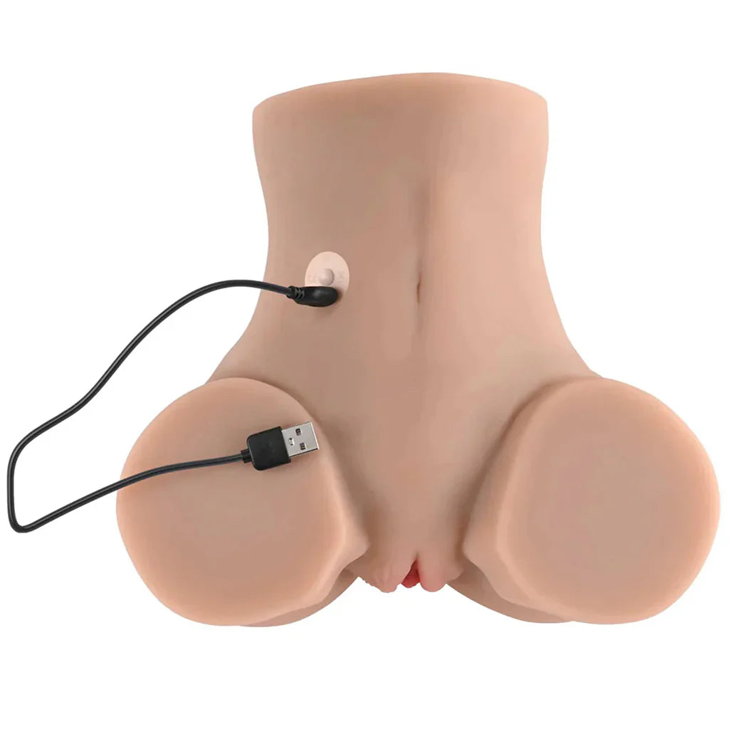 Rear Beauty Sucking & Vibrating Masturbator in Light